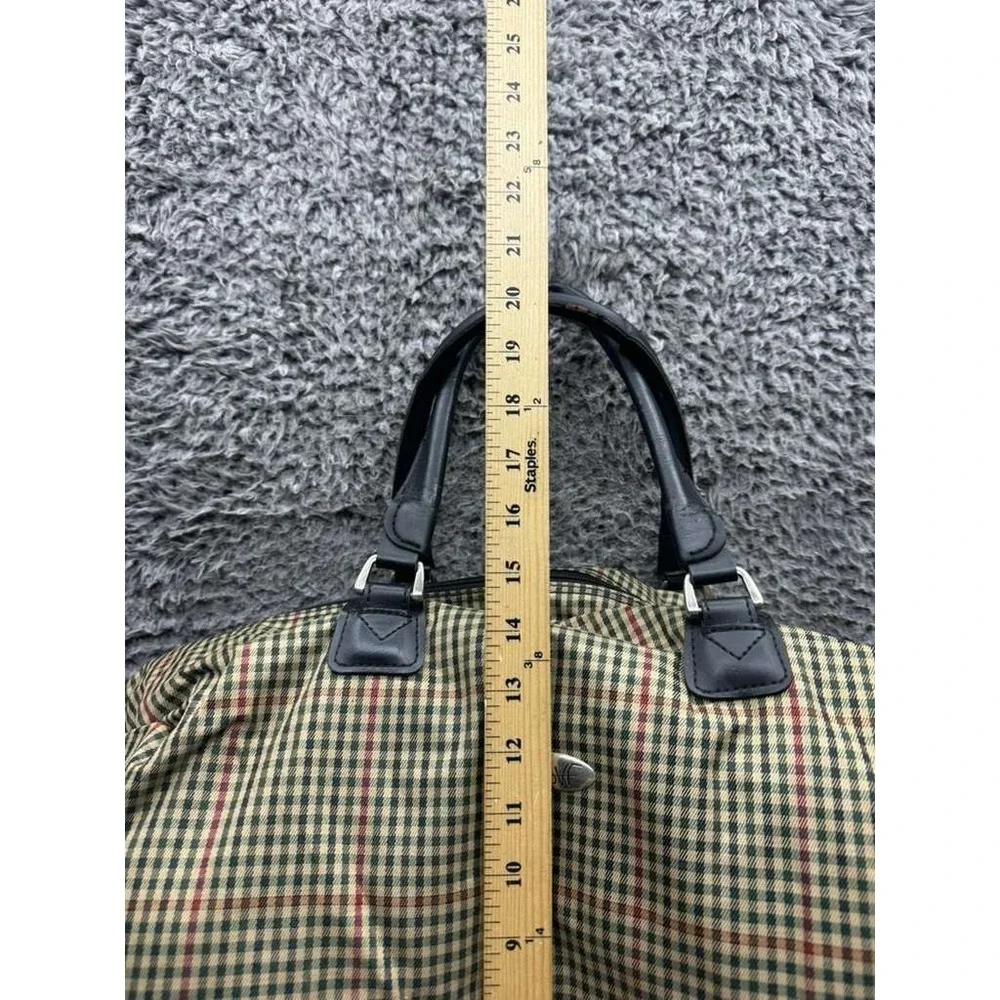 Diane‎ Von Furstenberg Checkered Carry On Luggage Travel Duffle Bag 14